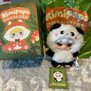 KUNG FU BOO- Baby Three Kimipapa Animal Series vinyl plush. New. Verified.